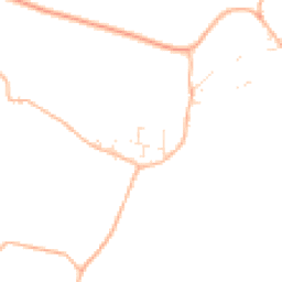 Daytime road noise heatmap for EX16 7AZ