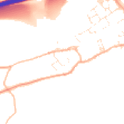 Daytime road noise heatmap for EX16 7BE