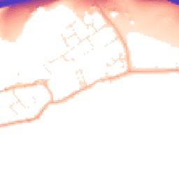 Daytime road noise heatmap for EX16 7BJ