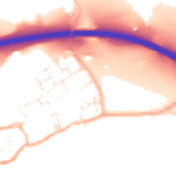 Daytime road noise heatmap for EX16 7BX