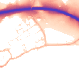 Daytime road noise heatmap for EX16 7DE