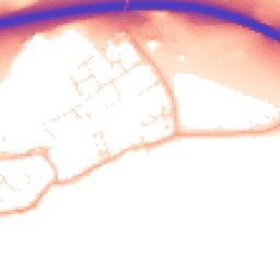 Daytime road noise heatmap for EX16 7FB