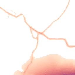 Daytime road noise heatmap for EX16 7JP