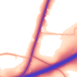 Daytime road noise heatmap for EX16 7JY