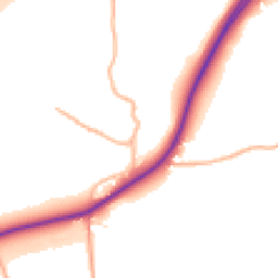 Daytime road noise heatmap for EX16 7LH