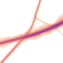 Night-time road noise heatmap for EX16 7LT