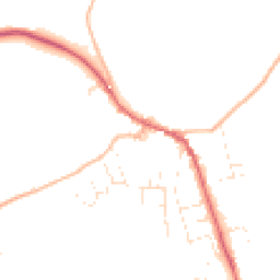 Daytime road noise heatmap for EX16 8AA