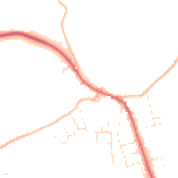 Daytime road noise heatmap for EX16 8AF