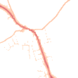 Daytime road noise heatmap for EX16 8AH