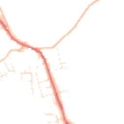 Daytime road noise heatmap for EX16 8AR
