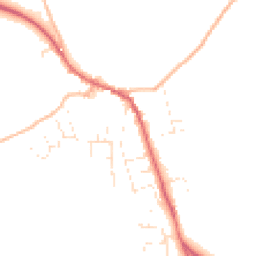 Daytime road noise heatmap for EX16 8AS