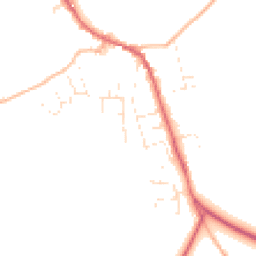Daytime road noise heatmap for EX16 8AX