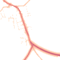 Daytime road noise heatmap for EX16 8DD