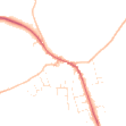 Daytime road noise heatmap for EX16 8DG