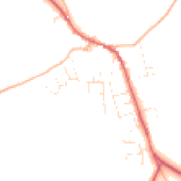 Daytime road noise heatmap for EX16 8EQ