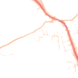 Daytime road noise heatmap for EX16 8EZ