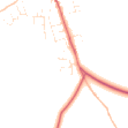 Daytime road noise heatmap for EX16 8FD