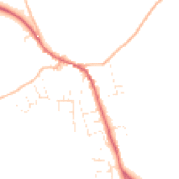 Daytime road noise heatmap for EX16 8HA