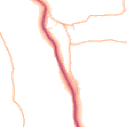 Daytime road noise heatmap for EX16 8RQ