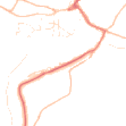 Daytime road noise heatmap for EX16 9FB