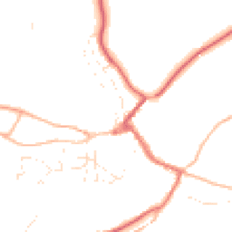 Daytime road noise heatmap for EX16 9LG
