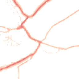 Daytime road noise heatmap for EX16 9LP
