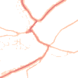 Daytime road noise heatmap for EX16 9LX