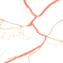 Daytime road noise heatmap for EX16 9NA