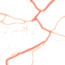 Daytime road noise heatmap for EX16 9NB