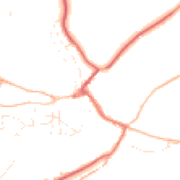 Daytime road noise heatmap for EX16 9NR