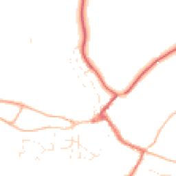 Daytime road noise heatmap for EX16 9NT