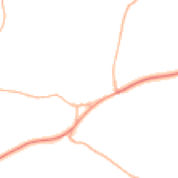Daytime road noise heatmap for EX16 9RY