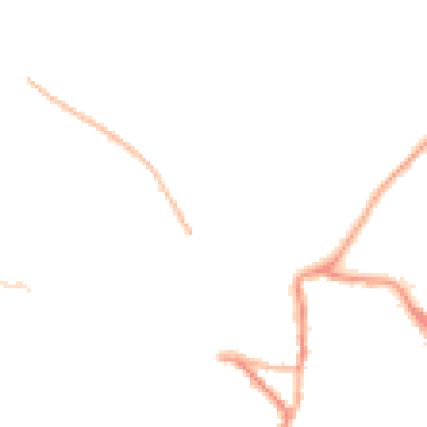 Night-time road noise heatmap for EX17 1BQ
