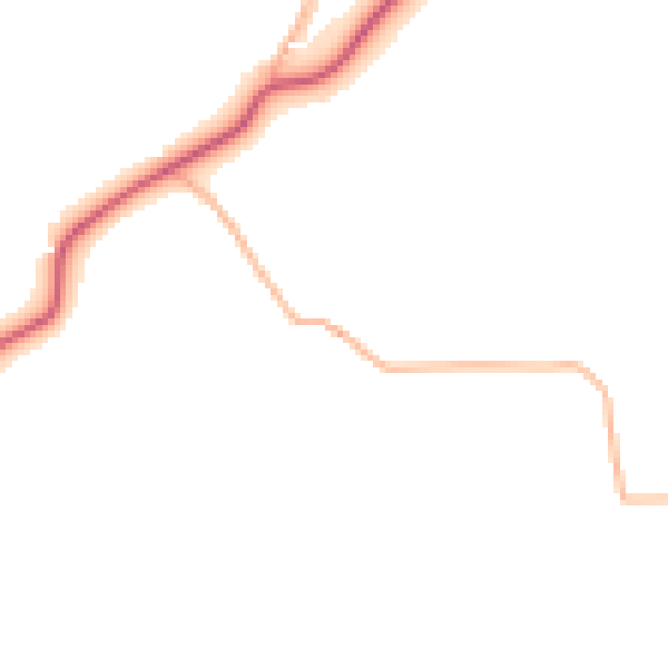 Daytime road noise heatmap for EX17 1BT