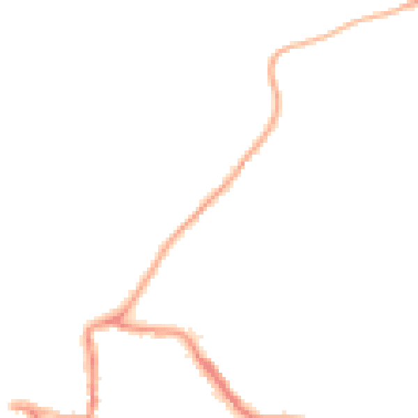 Night-time road noise heatmap for EX17 1BY