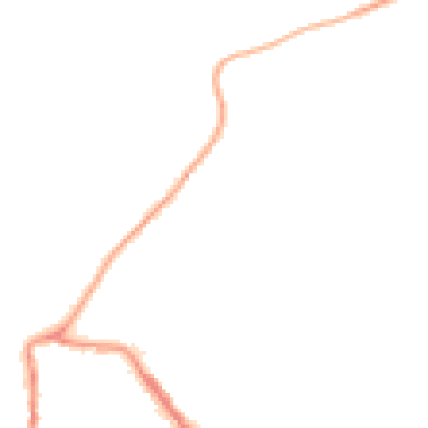 Night-time road noise heatmap for EX17 1BZ