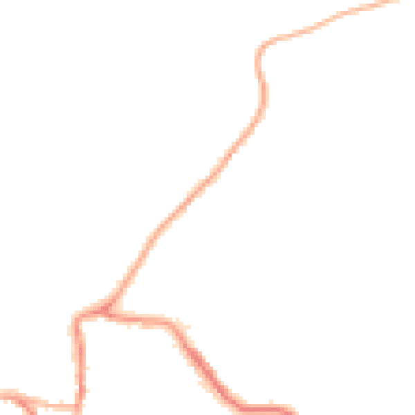 Night-time road noise heatmap for EX17 1DB