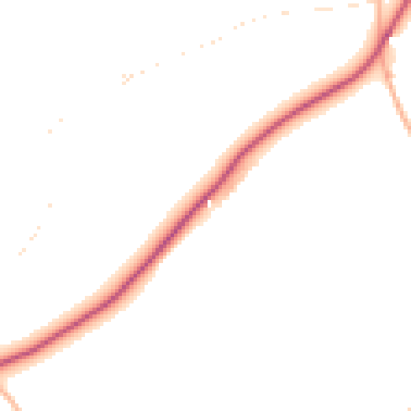 Daytime road noise heatmap for EX17 1DG