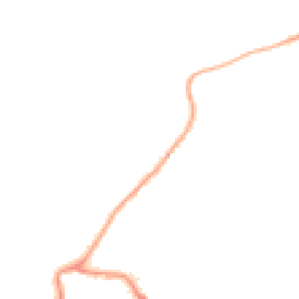 Night-time road noise heatmap for EX17 1DW