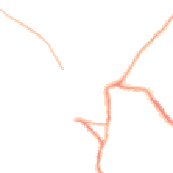 Night-time road noise heatmap for EX17 1EJ