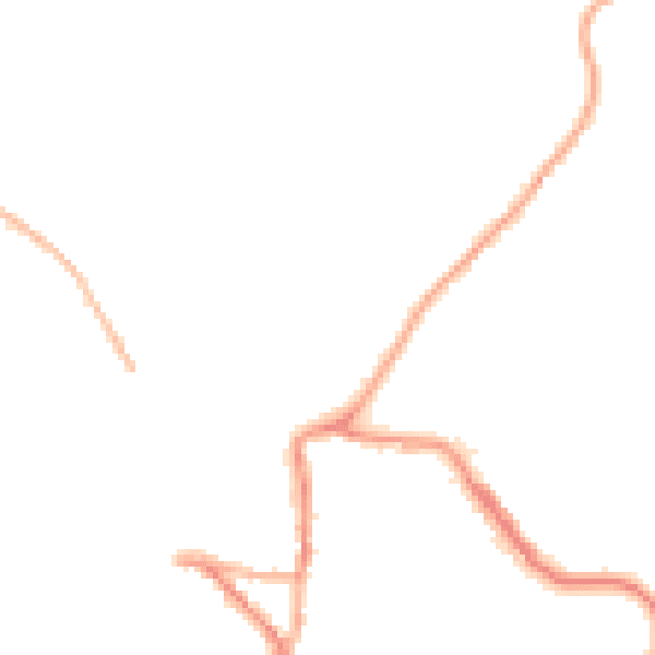 Night-time road noise heatmap for EX17 1EN