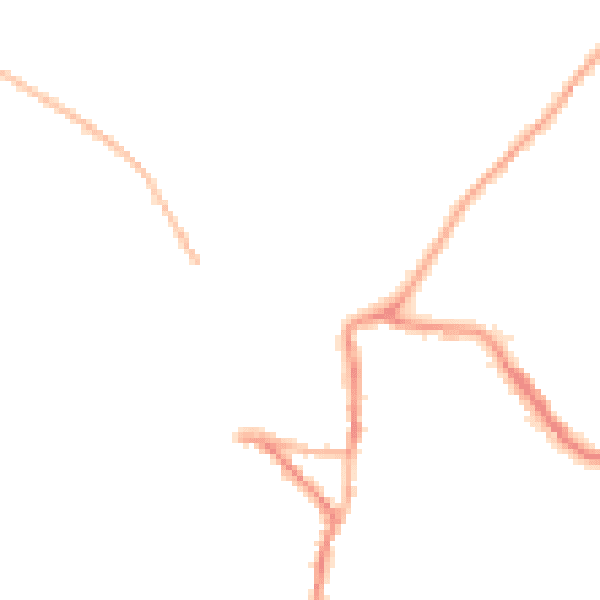 Night-time road noise heatmap for EX17 1EQ