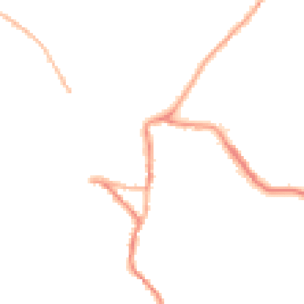 Night-time road noise heatmap for EX17 1GA