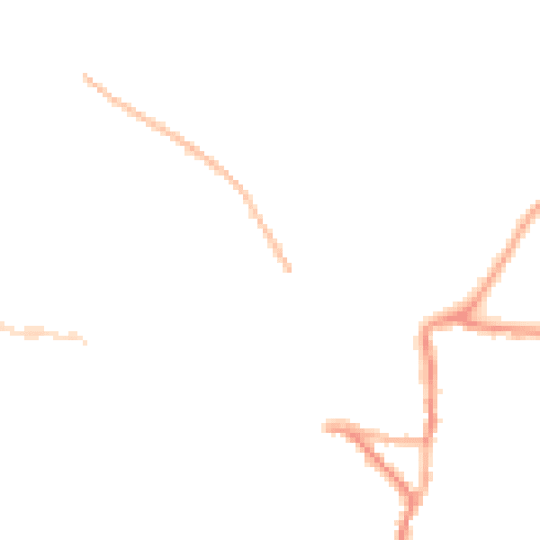 Night-time road noise heatmap for EX17 2AN