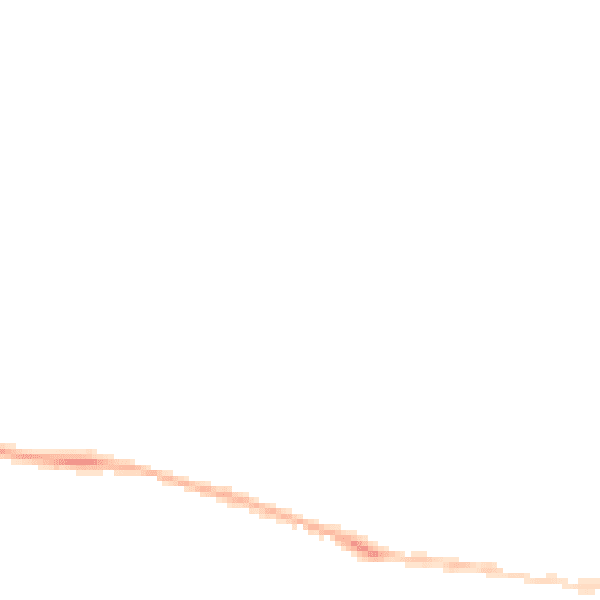Night-time road noise heatmap for EX17 2DT