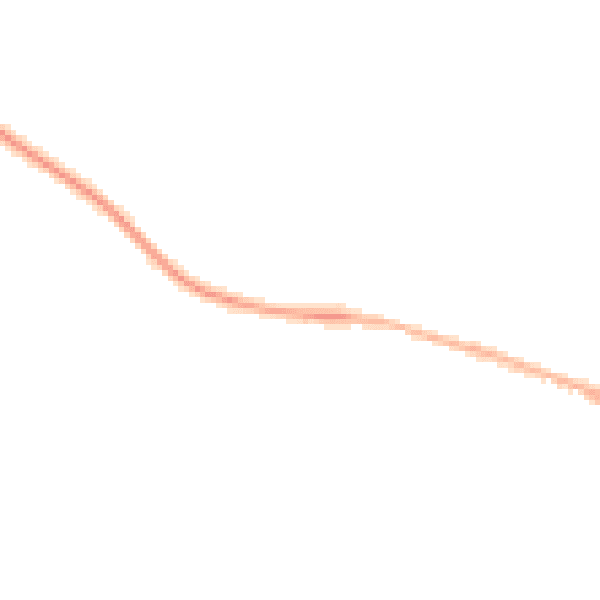 Night-time road noise heatmap for EX17 2ED