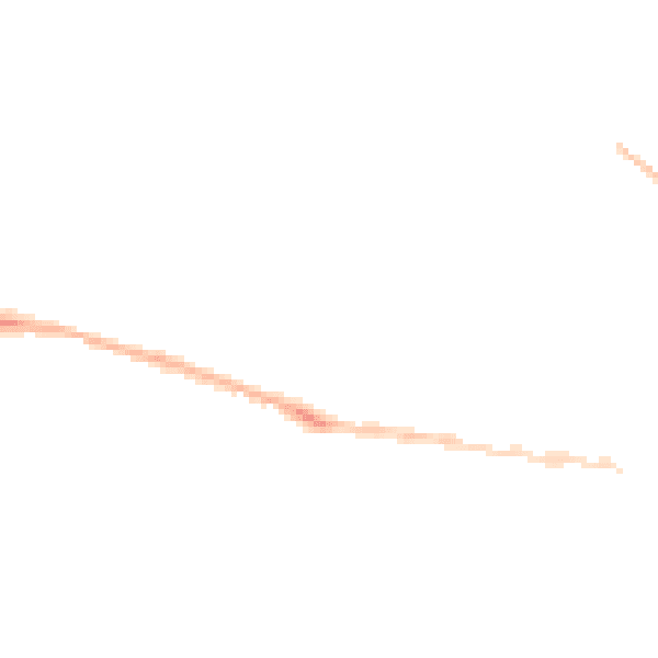 Night-time road noise heatmap for EX17 2EF