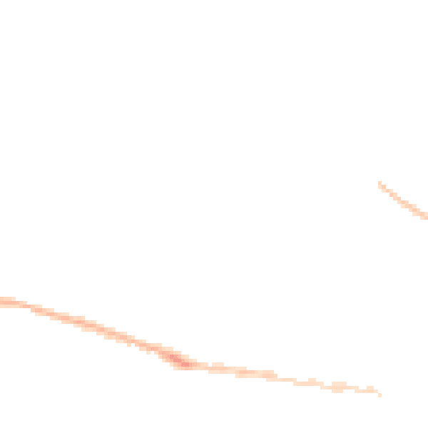 Night-time road noise heatmap for EX17 2EN
