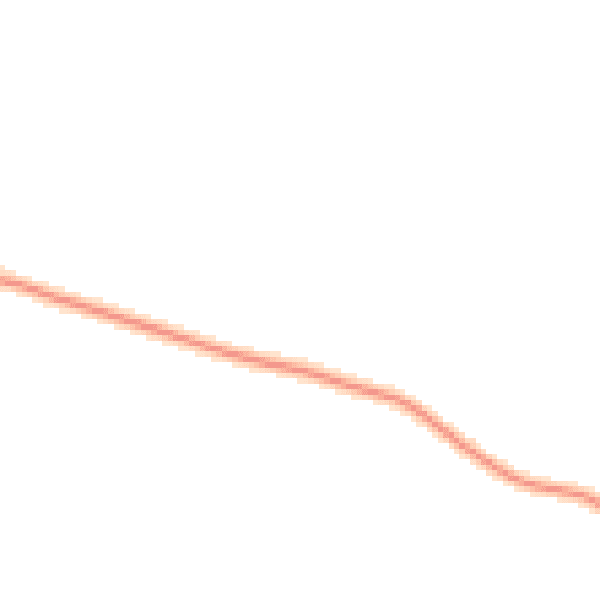 Night-time road noise heatmap for EX17 2ER