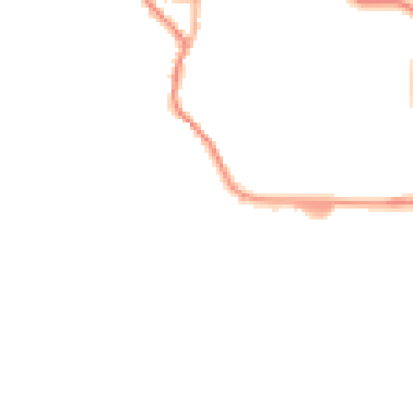 Night-time road noise heatmap for EX17 3BX